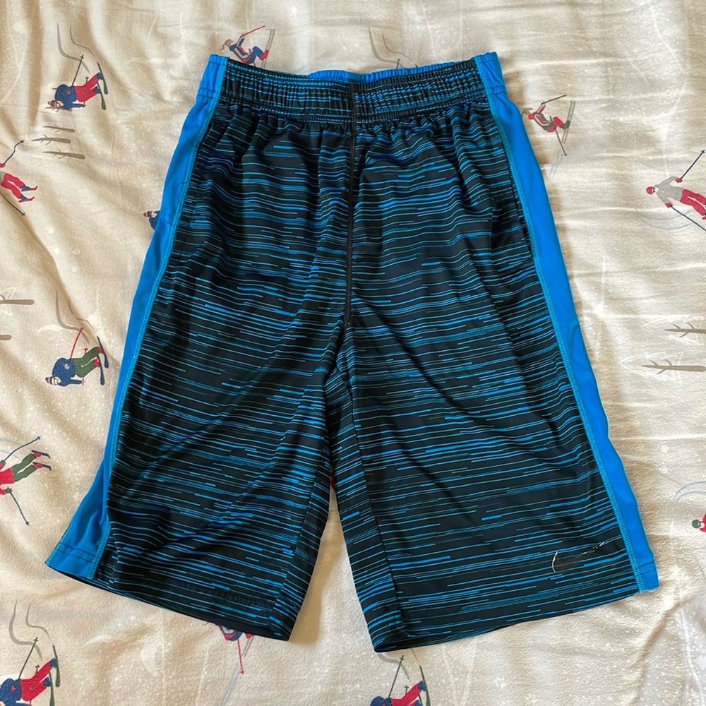 Blue & Black Athletic Shorts - Nike - Mens L